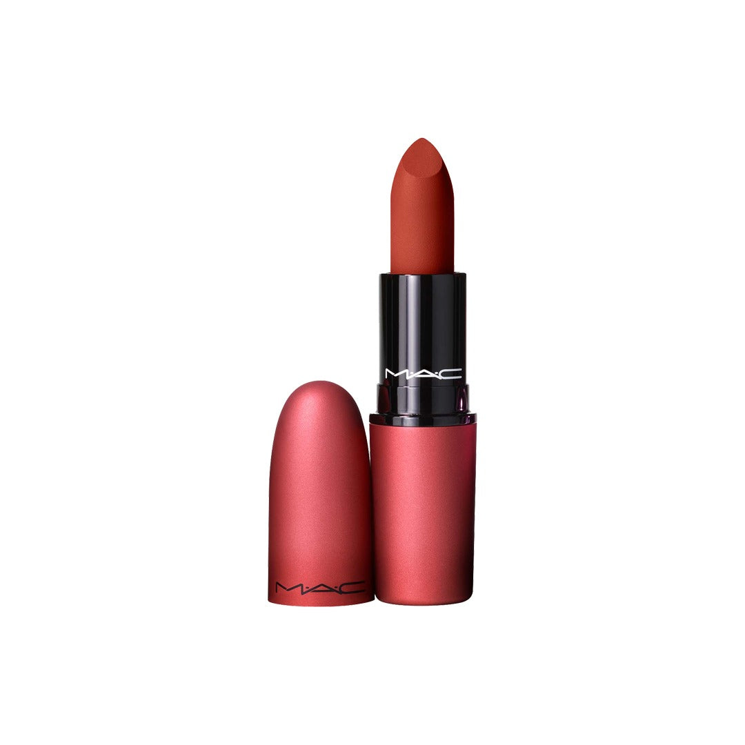 MAC POWDER KISS LIPSTICK devoted To Chilli TOPSHELF